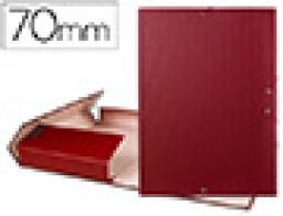 Carpeta de proyectos Liderpapel Folio lomo 70 mm. Rojo